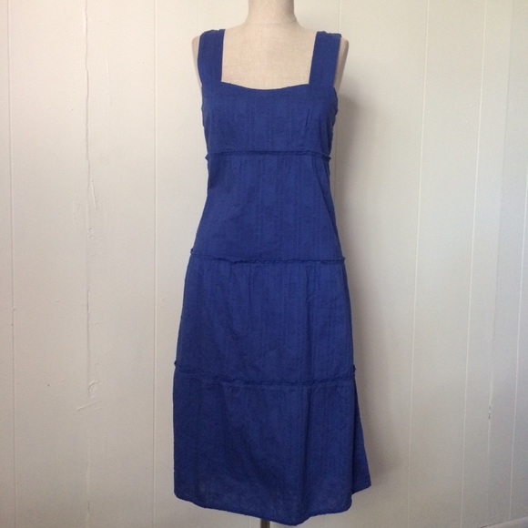 blue cotton sundress